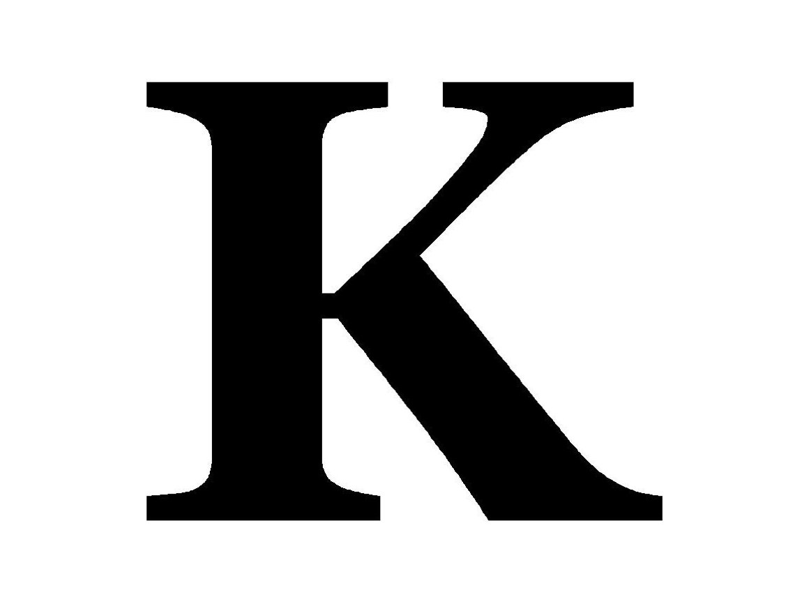 Large Metal Letter K Rustic Metal Sign Metal Wall Art Etsy