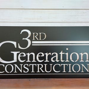 Custom 14 Gauge Metal Business Logo Sign – Rectangle, Painted/Raw Metal, Indoor/Outdoor