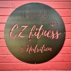 Business Sign, Logo, Large Outdoor Metal Wall Art, Custom Signs Business