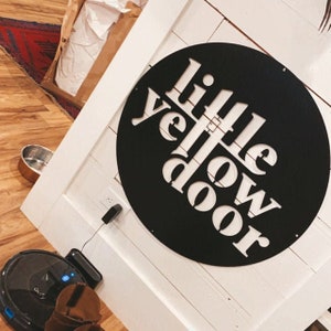 Custom Metal Business Logo Sign: Office Decor