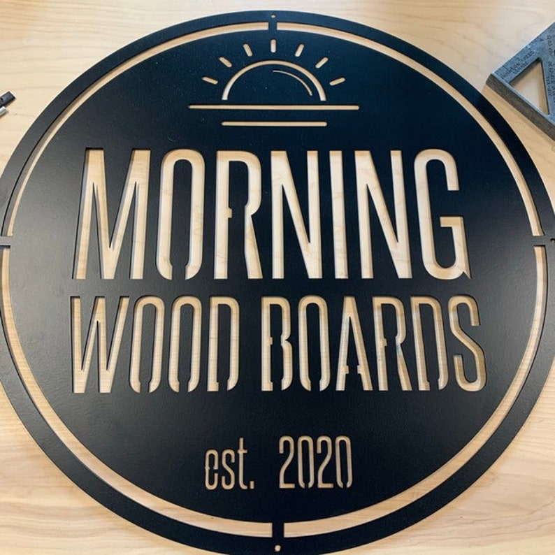 Business Sign, Logo, Large Outdoor Metal Wall Art, Custom Signs Business