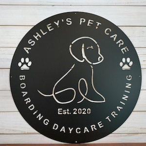 Business Sign, Logo, Large Outdoor Metal Wall Art, Custom Signs Business