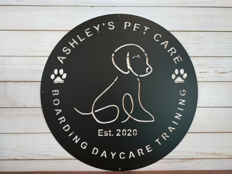 Business Sign, Logo, Large Outdoor Metal Wall Art, Custom Signs Business