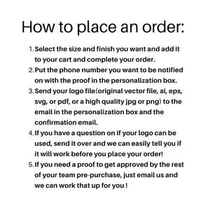 instructions on how to place the order