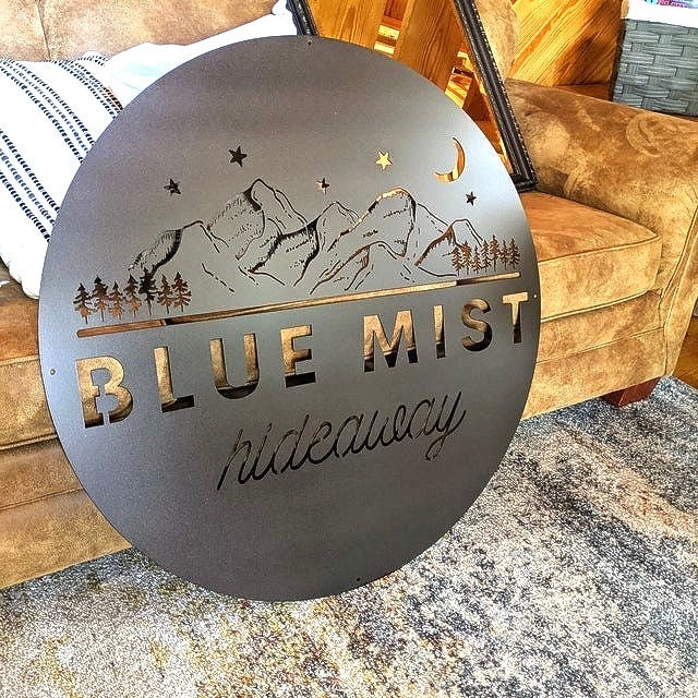 Business Sign, Logo, Large Outdoor Metal Wall Art, Custom Signs for Business, Gift for Men