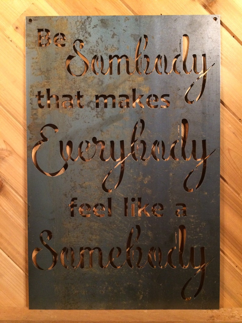 Rustic Metal Sign Quote Sign Metal Wall Art Fixer Upper Etsy