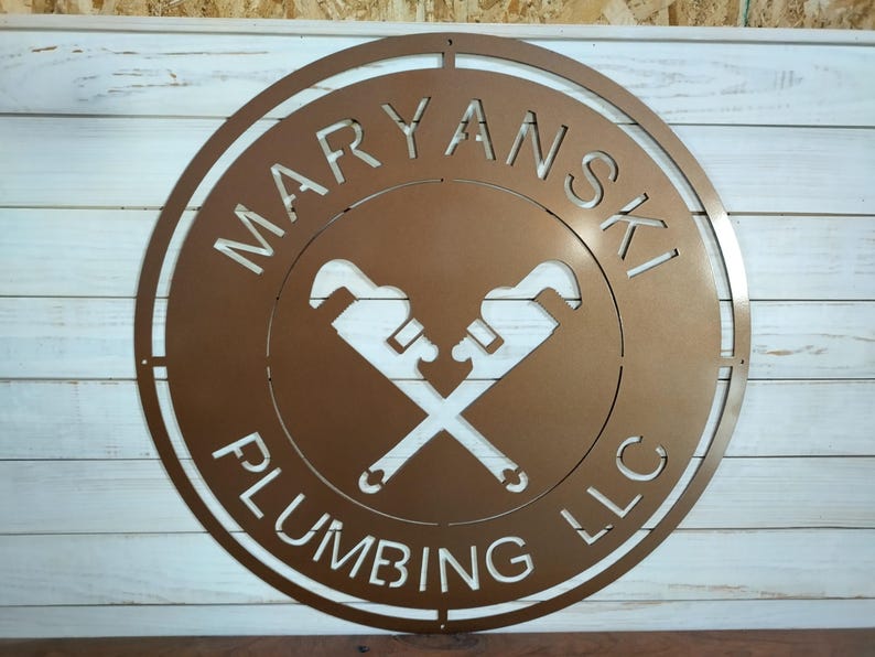Business Sign, Logo, Large Outdoor Metal Wall Art, Custom Signs Business