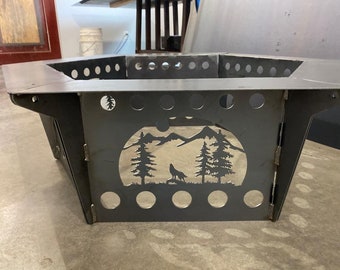 outdoor firepit, firepits, steel fire pit, portable fire pit, personalized gifts,