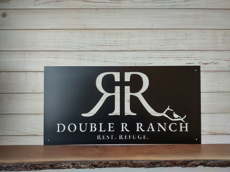 large custom rectangle sign Custom 14 Gauge Metal Business Logo Sign – Rectangle, Painted/Raw Metal, Indoor/Outdoor