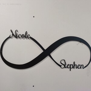 Personalized Metal Infinity Sign: Custom Wedding Decor image 10