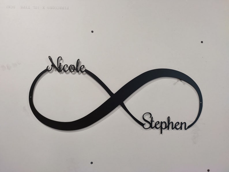 Personalized Metal Infinity Sign: Custom Wedding Decor image 10