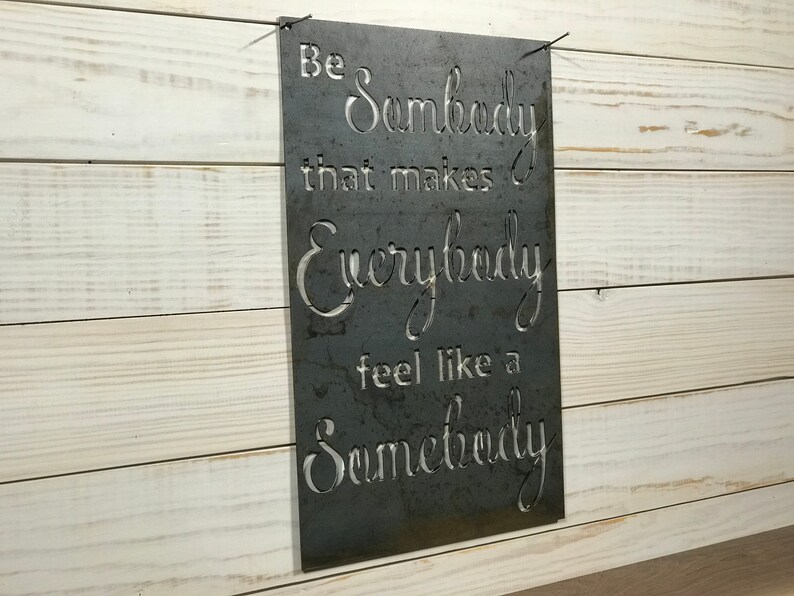 Rustic Metal Sign Quote Sign Metal Wall Art Fixer Upper Etsy