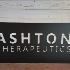 Custom 14 Gauge Metal Business Logo Sign – Rectangle, Painted/Raw Metal, Indoor/Outdoor
