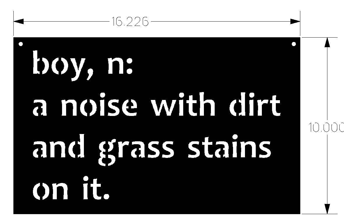 Rustic Metal Nursery Boy Definition Sign Metal Wall Art Etsy