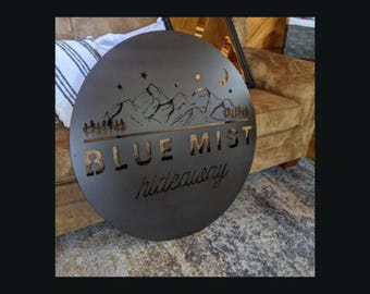 Business Sign, Logo, Large Outdoor Metal Wall Art, Custom Signs Business