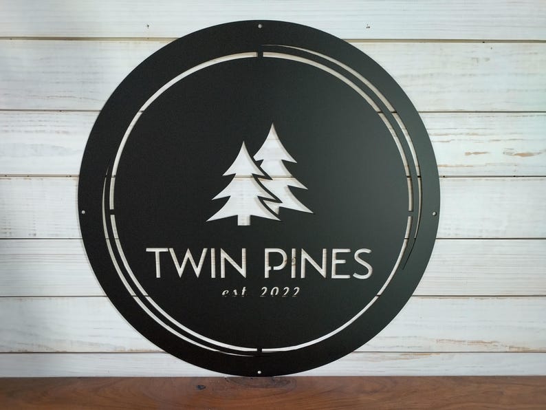 Business Sign, Logo, Large Outdoor Metal Wall Art, Custom Signs Business
