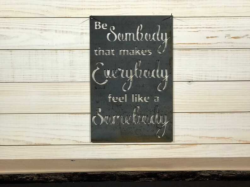 Rustic Metal Sign Quote Sign Metal Wall Art Fixer Upper Etsy