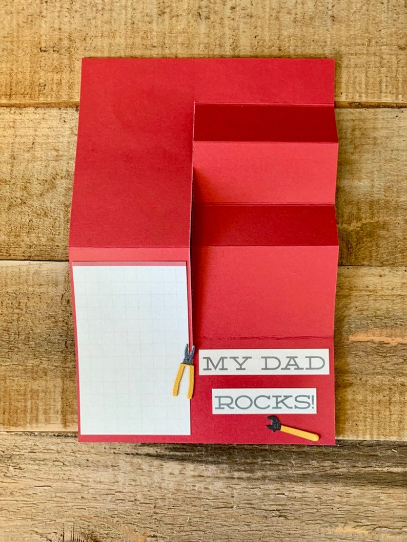 Tool Box Card Happy Birthday Dad Happy Fathers Day Mr. Fix Etsy