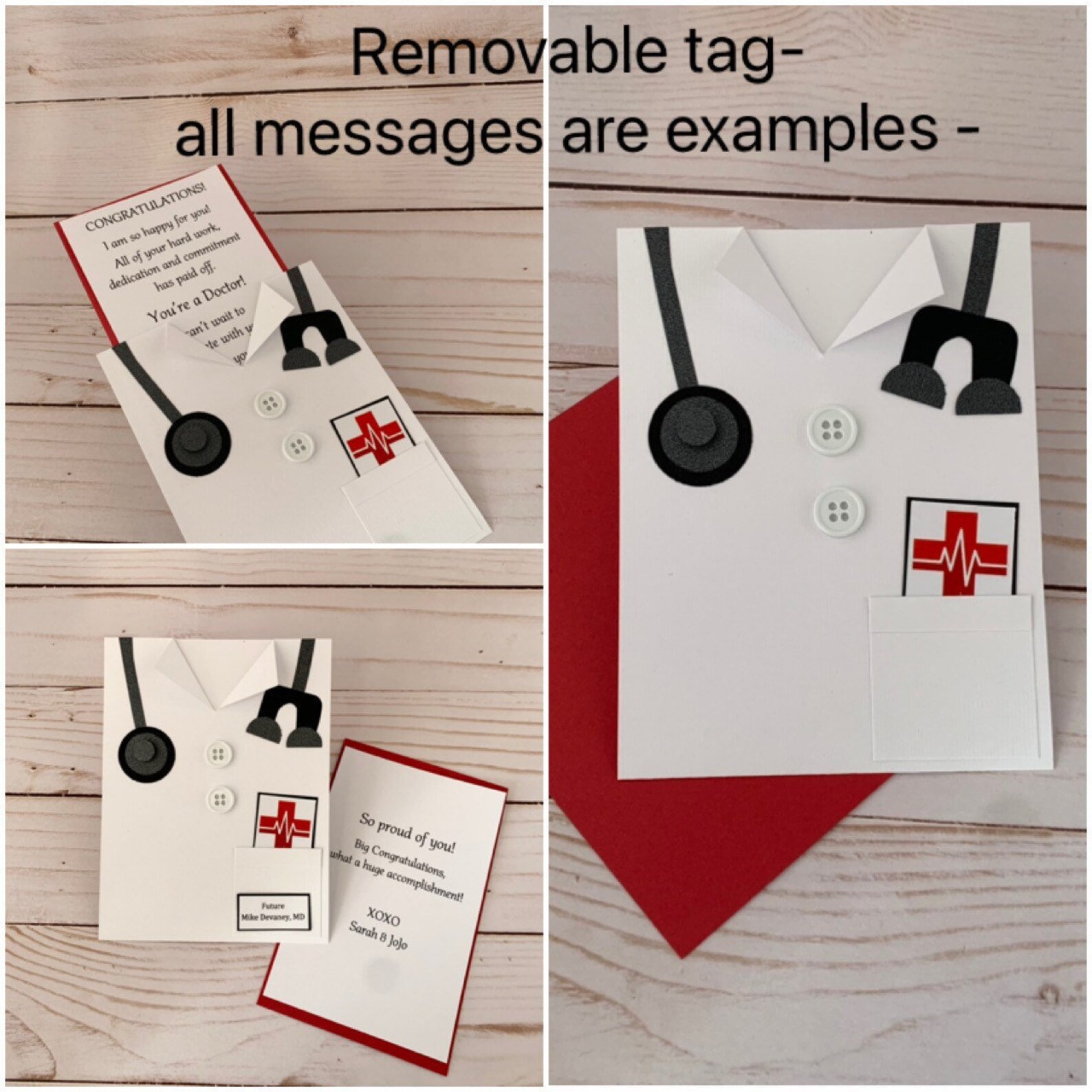 Doctor Card White Coat Ceremony Med School Graduation Match Etsy