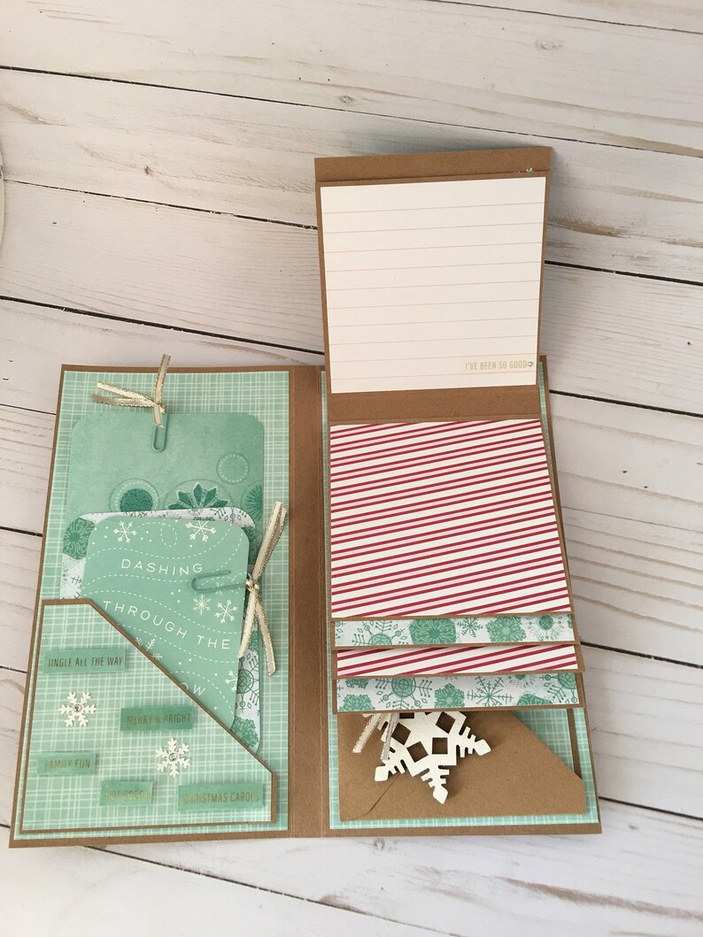 12 Days of Christmas Flip Photo Book Christmas Scrapbook Album Christmas Door Mini Album Holiday Snapshots