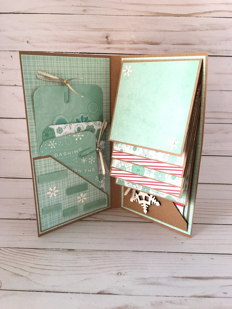 12 Days of Christmas Flip Photo Book Christmas Scrapbook Album Christmas Door Mini Album Holiday Snapshots