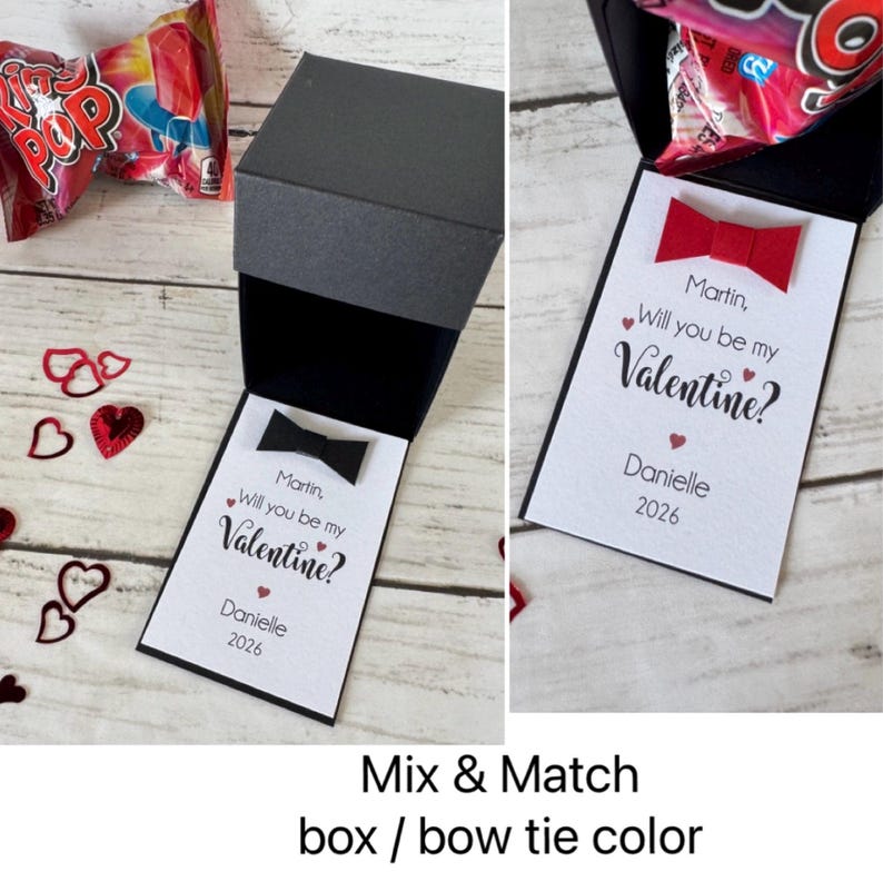 Be my Girlfriend / Boyfriend Ring Pop Candy Gift Box Pinky Promise Valentine's Day Gift I love you image 5