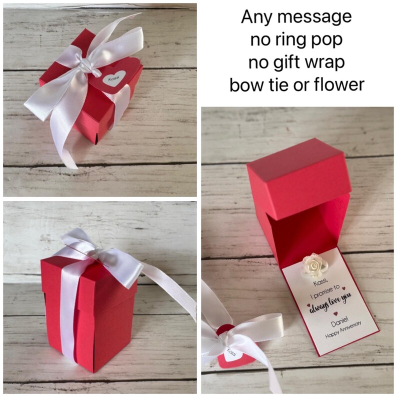 Will you be my Girlfriend  Boyfriend Ring Pop Gift Box Pinky Promise I Love You Gift You are a Gem Valentines Personalized best friend gifts