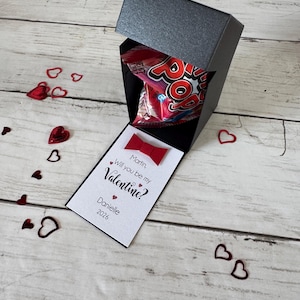 Be my Girlfriend / Boyfriend Ring Pop Candy Gift Box Pinky Promise Valentine's Day Gift I love you image 4