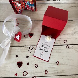 Be my Girlfriend / Boyfriend Ring Pop Candy Gift Box Pinky Promise Valentine's Day Gift I love you image 7