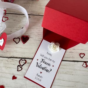 Be my Girlfriend / Boyfriend Ring Pop Candy Gift Box Pinky Promise Valentine's Day Gift I love you image 16