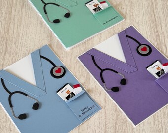 Doctor of Veterinarian Medicine Card, Medical Student / School Graduation, White Coat Ceremony Gift