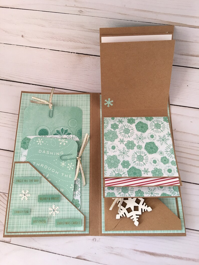 12 Days of Christmas Flip Photo Book Christmas Scrapbook Album Christmas Door Mini Album Holiday Snapshots
