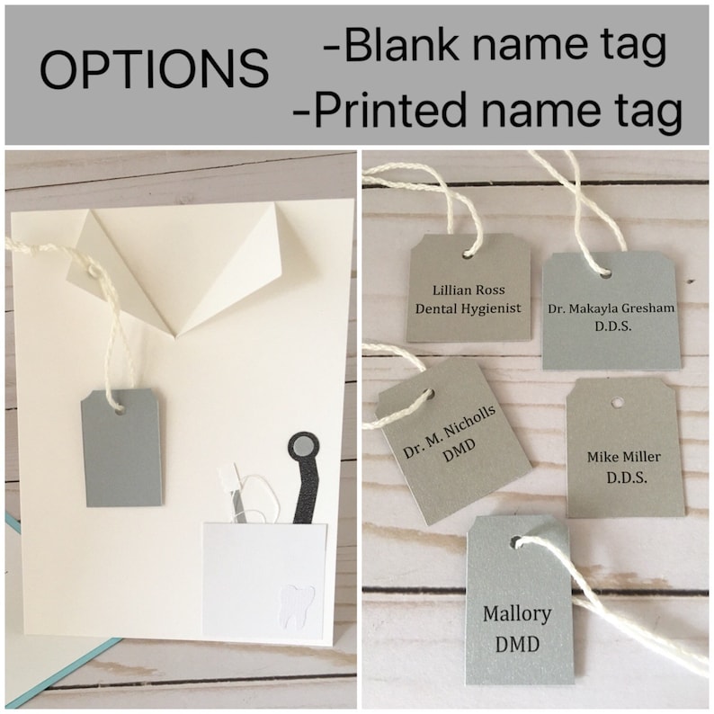 Dentist Card Personalized Dentist Gift White Coat Ceremony Etsy