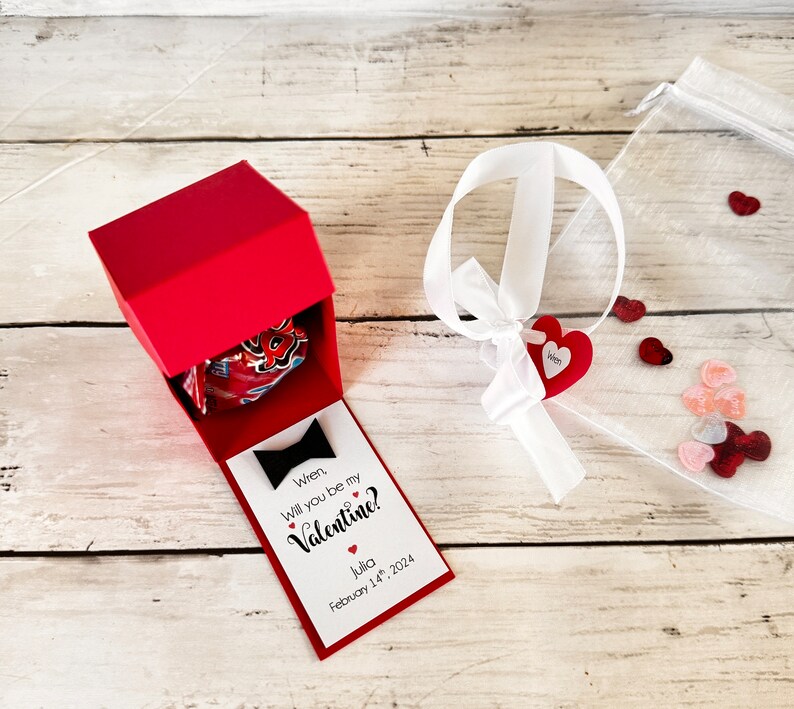 Will you be my Girlfriend  Boyfriend Ring Pop Gift Box Pinky Promise I Love You Gift You are a Gem Valentines Personalized best friend gifts