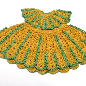 crochet doll dress potholder pattern Helenmay Crochet Hotpad Potholder Dresses Helenmay Crochet You Tube Channel