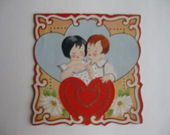 30's Children's Valentine Card