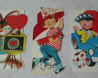 Three Valentine Cards from the 1950's