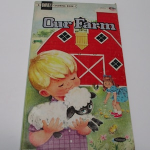 Whitman Bonus Coloring Book - Our Farm - 1963