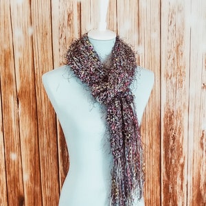 Long fringe scarf | Sparkle Scarf | Boa