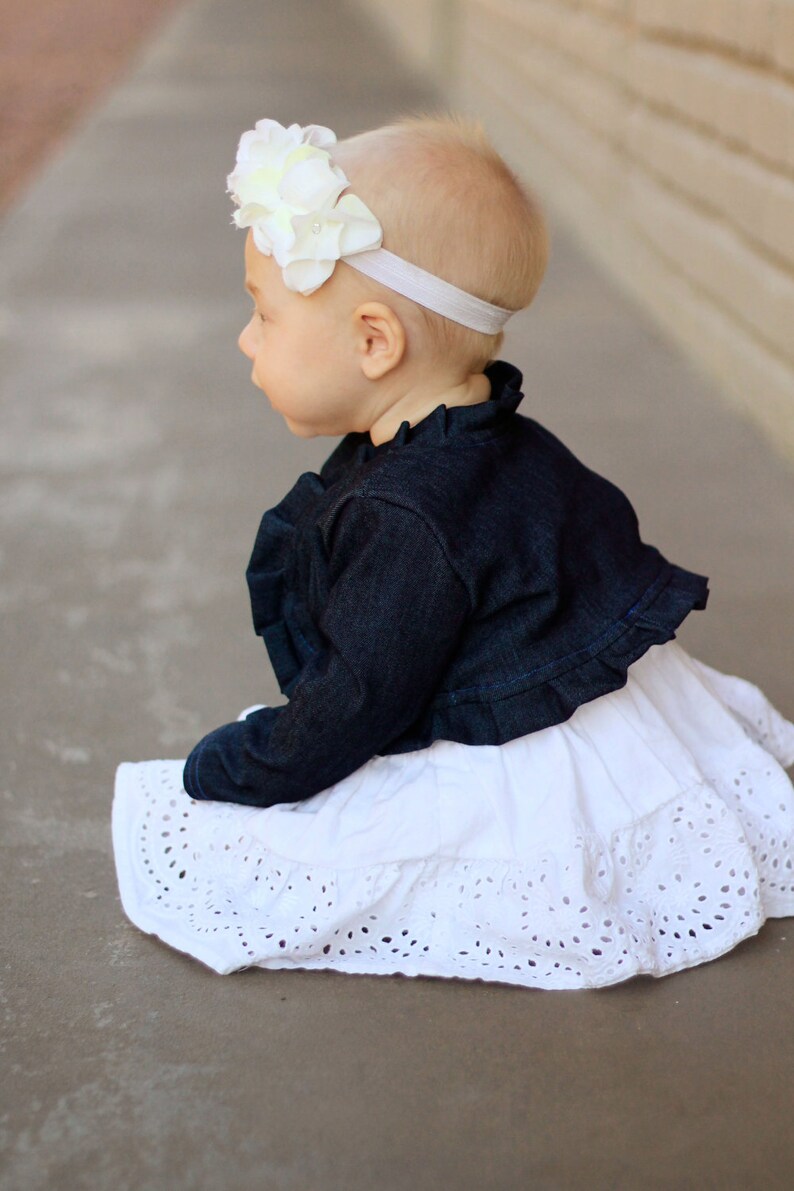 Pleated Ruffle Bolero Jacket Pattern Baby & Toddler Etsy