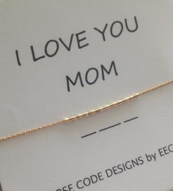 I Love You Mom Morse Code Bracelet Customize This Mama Momma Etsy I Love You Mom Morse Code Bracelet Customize This Mama Momma Etsy