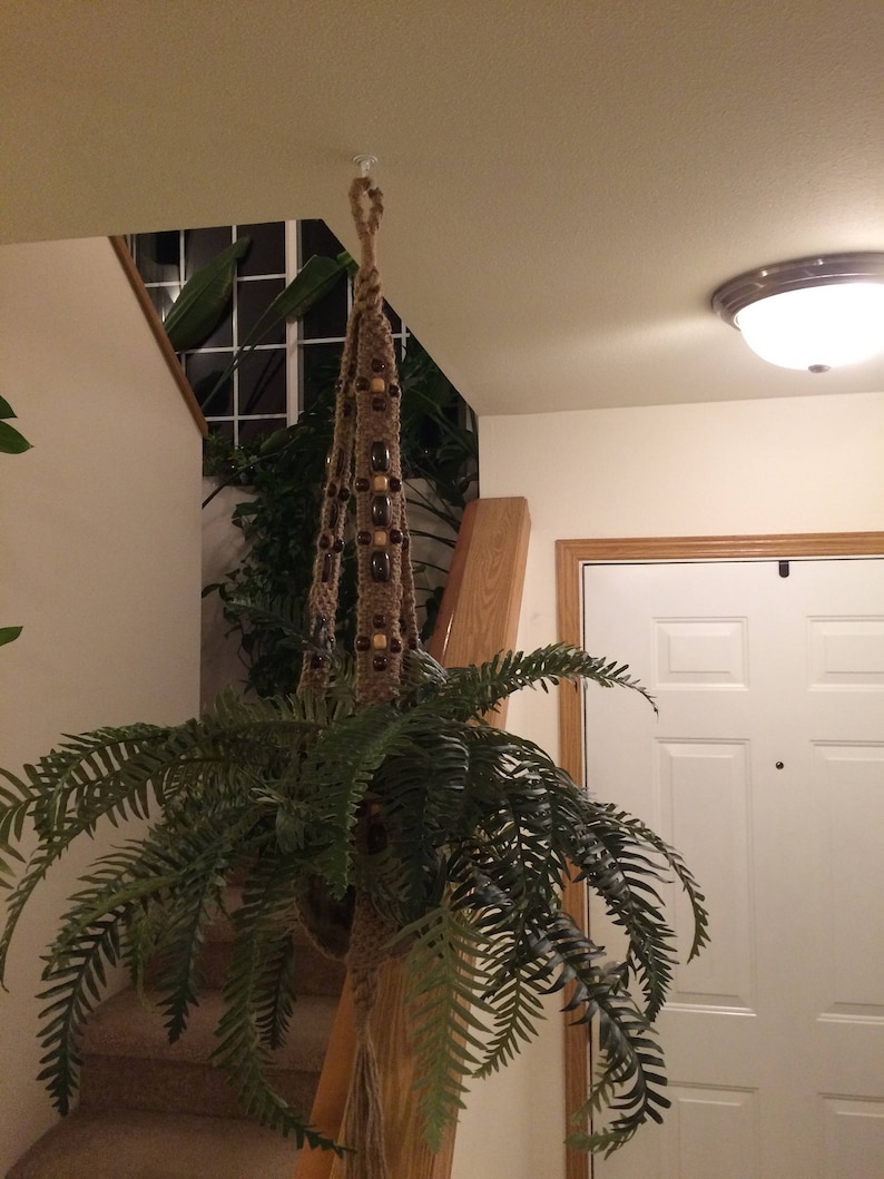 Extra Long Large Heavy Duty Jute Macrame Plant Hanger With - Etsy