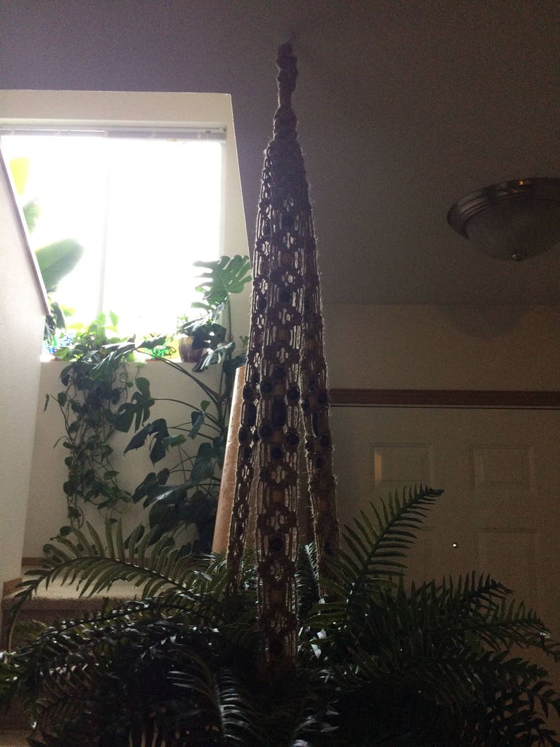 Large Long Heavy Duty Macrame' Plant Hanger of Natural Etsy