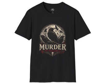 Murder of Crows T-Shirt | Gothic Raven Collection
