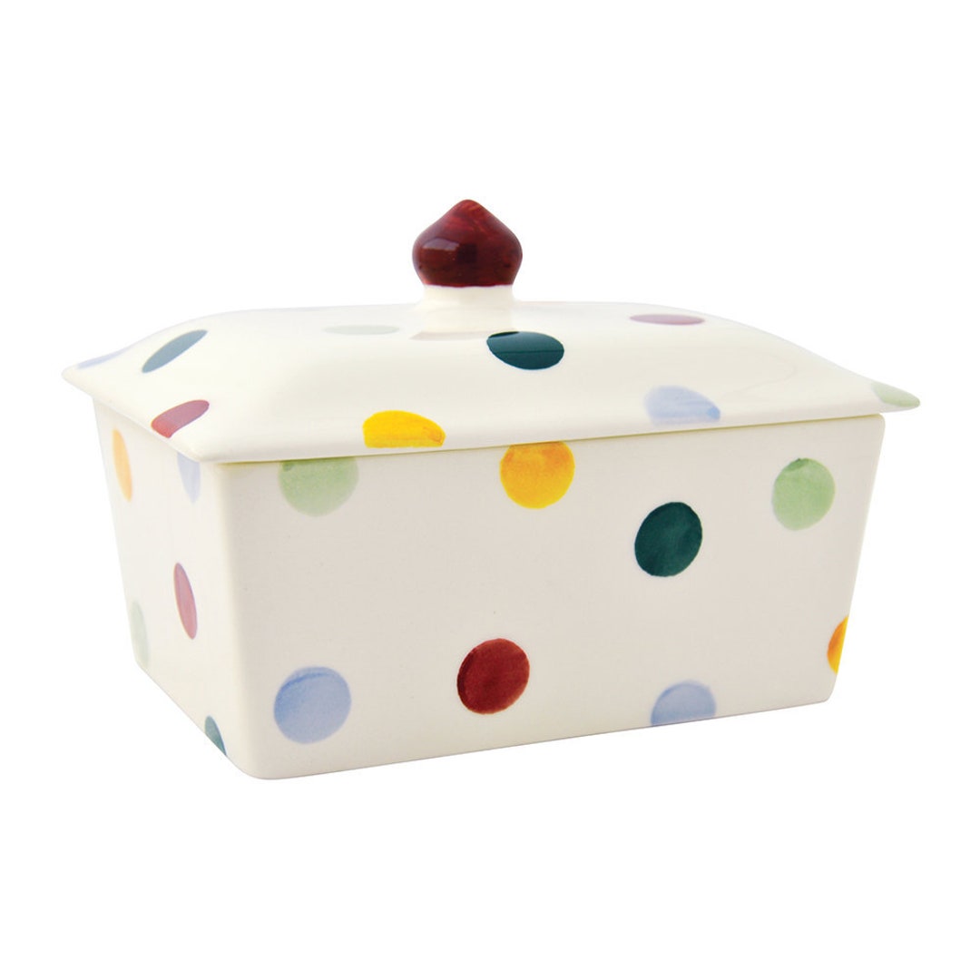 EMMA BRIDGEWATER Polka Dot Art Studio Pottery Ceramic Lidded Etsy
