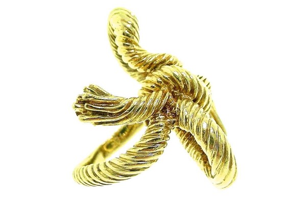 1970 Vintage Kurt Wayne 18K Yellow Gold Twisted C… - image 4