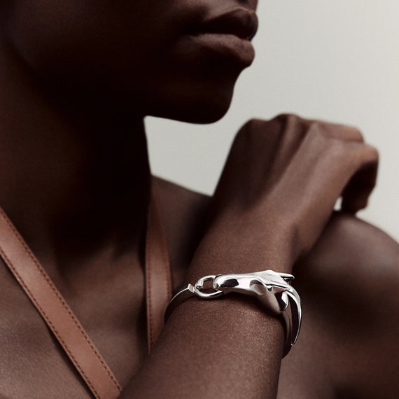 HERMES Galop Horse Bangle Cuff Bracelet Small Model Sterling HERMES Galop Horse Bangle Cuff Bracelet Small Model Sterling