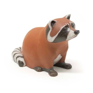 Vintage Chester Nicodemus Studio art Pottery Ceramic Racoon Figurine Sculpture Perfect Animal