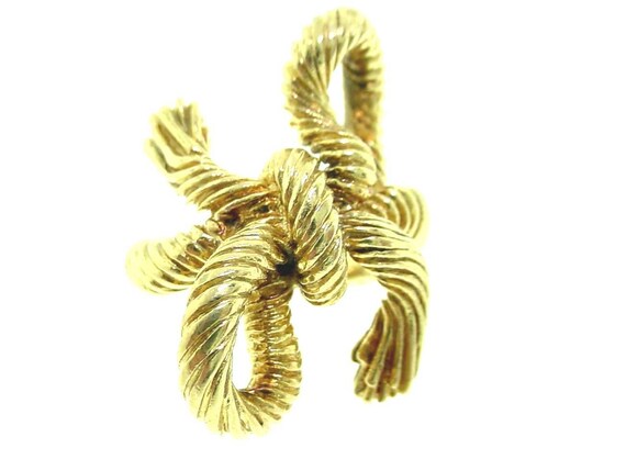 1970 Vintage Kurt Wayne 18K Yellow Gold Twisted C… - image 2