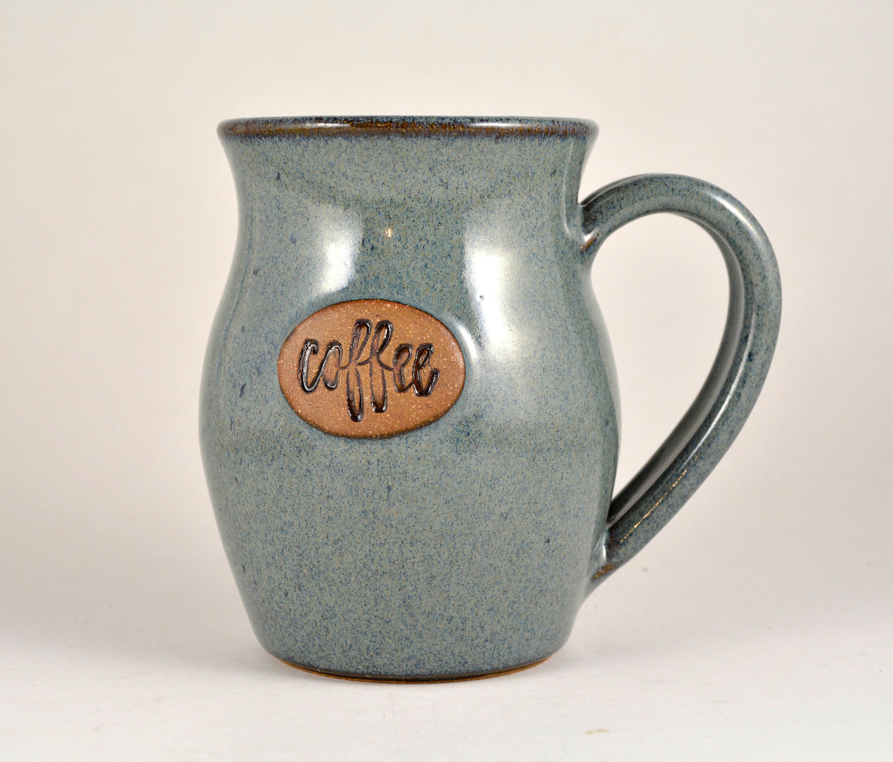 Pottery Mug Ceramic Coffee Cup 12 Oz. Handmade Wheel Thrown Stoneware ...